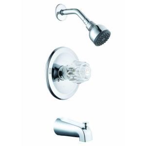 Glacier Bay Aragon Single Handle 1 Spray Tub and Shower Faucet in Chrome 874 0101