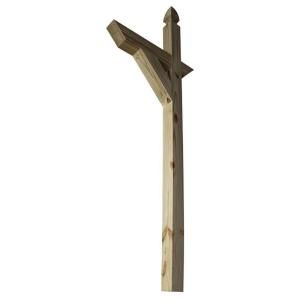4 in. x 4 in. x 6 ft. Pressure Treated Southern Pine Gothic Mailbox Post 73003535