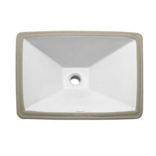 DECOLAV Classically Redefined Undermount Vitreous China Bathroom Sink in White 1409 CWH