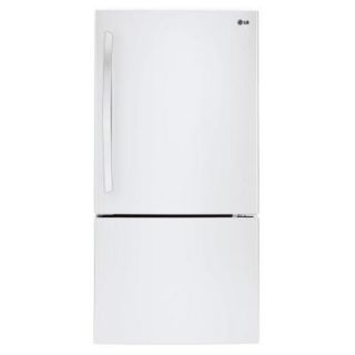 LG Electronics 24 cu. ft. Bottom Freezer Refrigerator in Smooth White LBC24360SW