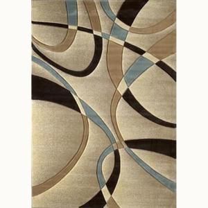 La Chic Beige 7 ft. 10 in. x 10 ft. 6 in. Contemporary Area Rug 510 21326 811