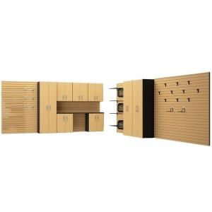 Flow Wall Deluxe Cabinet System Plus Accessories in Maple (12 Piece) FCS 24012 24M 6M3