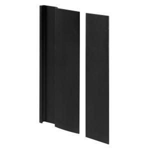 Prime Line Black Finish Door Cover Plate and Pull C 1063
