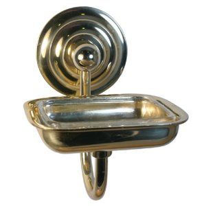 Allied Brass PQN WG2 BBR Brushed Bronze Prestige Que New Soap Dish w/ Glass Line