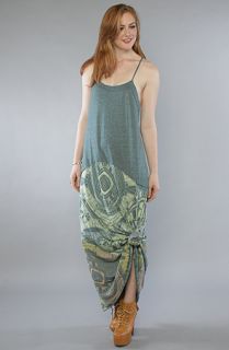 Free People The Blast From The Past Maxi Dress in Teal Combo