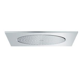 GROHE Rainshower F Series Single Spray 20 in. Showerhead in Starlight Chrome 27 288 000