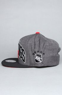 Mitchell & Ness The Detroit Red Wings Arch Logo G2 Snapback Hat in Gray