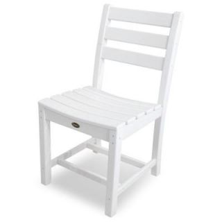 Trex Outdoor Furniture Monterey Bay Classic White Patio Dining Side Chair TXD100CW