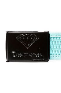 Diamond Supply co Accessories OG Logo Two Tone Belt in Black and Diamond Blue