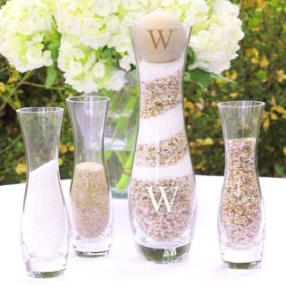 Personalized Rustic 4 piece Unity Sand Ceremony Set