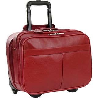 Ultimate Computer/Commuter Travel Case Red   Royce Leather Wheeled