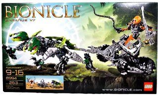 Lego Year 2009 Bionicle Series Vehicle Set # 8994   BARANUS V7 with Two  Headed Spikit Plus Sahmad Figure with Chain, Whip and Spiked Thornax Launcher (Total Pieces: 263): Toys & Games
