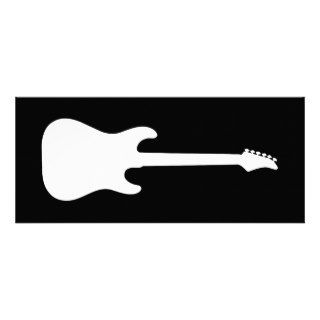 electric guitar silhouette announcement