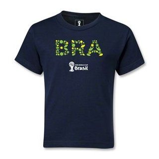 FIFA World Cup 2014 2014 FIFA World Cup Brazil(TM) Kids Brazil Elements T Shirt (Navy): Clothing