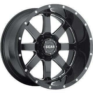 Gear Alloy Big Block 22 Black Wheel / Rim 8x6.5 with a  44mm Offset and a 130.18 Hub Bore. Partnumber 726MB 2228144: Automotive