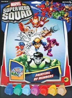 Marvel Paint By Numbers Super Hero Squad 2: Toys & Games