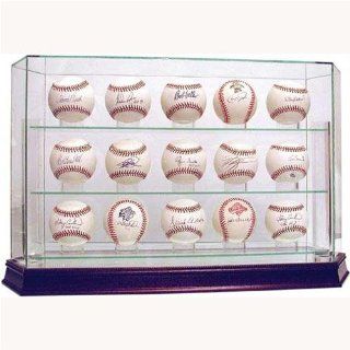 Fifteen Baseball Glass Display Case : Sports Related Display Cases : Sports & Outdoors