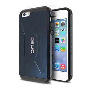 [Metallic Navy] Obliq iPhone 5S Case Xtreme Pro w/ HD Screen Protector   Premium Slim Fit Dual Layer Hard Case   Verizon, AT&T, Sprint, T Mobile, International, and Unlocked   Case for Apple iPhone 5S 5 2013 Model: Cell Phones & Accessories