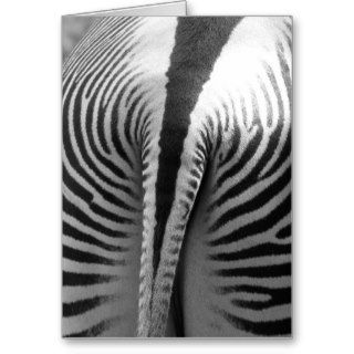 Zebra Tail Greeting Card