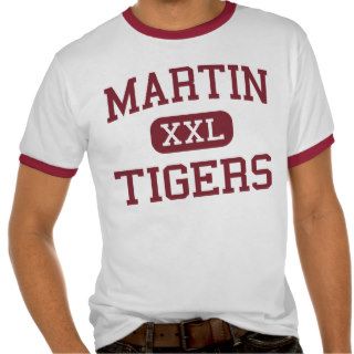 Martin   Tigers   Junior   Sicily Island Louisiana T Shirts