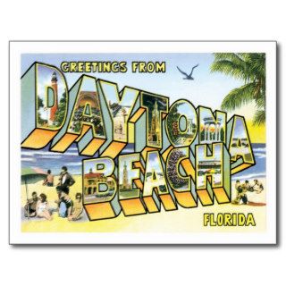 Daytona Beach Florida FL Postcards