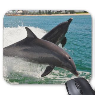 Wild Bottlenose Dolphins Jumping Sanibel Mousepad