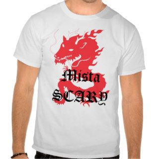 Mista SCARY Red Dragon Black Logo T Shirt
