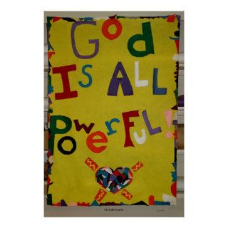 God is All Powerful Poster