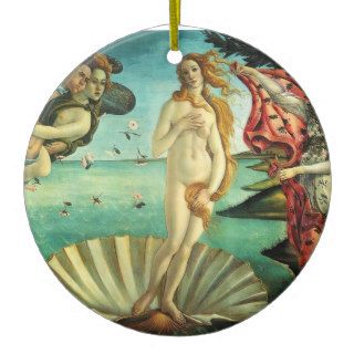 The Birth of Venus by Sandro Botticelli Christmas Tree Ornament