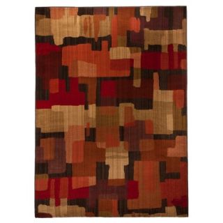 Mohawk Home Blocks Area Rug   Red (5x7)