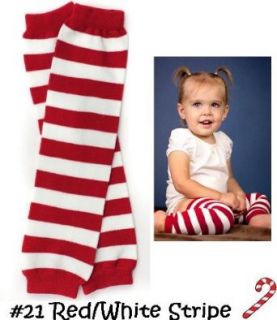 "My Little Legs" baby leg warmers (#21) Christmas red & white candy cane stripe: Infant And Toddler Leg Warmers: Clothing