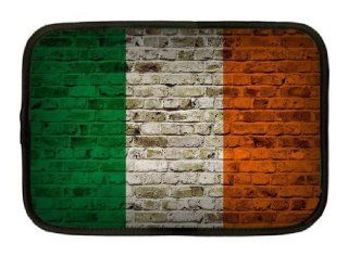 Ireland Flag Brick Wall Design Neoprene Sleeve   Fits all iPads and Tablets Computers & Accessories