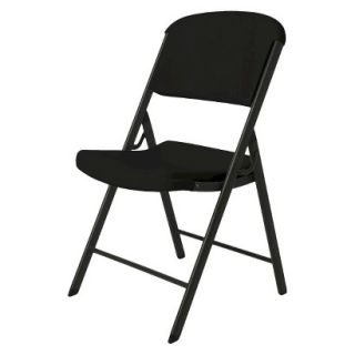 Folding Chair Lifetime Heavy Duty Folding Chair   Black