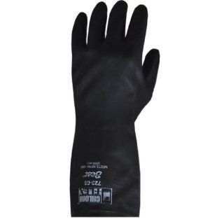 Showa Best 63PNFW Original Nitty Gritty Palm Coated Natural Rubber Glove, Cotton Poly Flannel Liner, Knit Wrist Sanitized Cuff Work Gloves