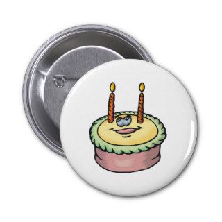 Second Birthday Cake Pinback Button