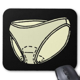 MENSTRUAL PADS IN UNDERWARE MOUSE PAD