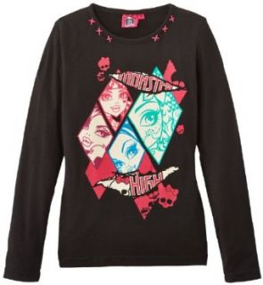Monster High Mädchen T Shirt TEE SHIRT MANCHES LONGUES: Bekleidung