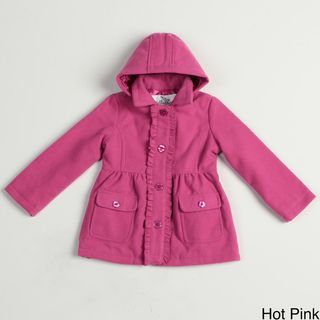 Girl's Ruffle Detachable Hood Coat Girls' Outerwear