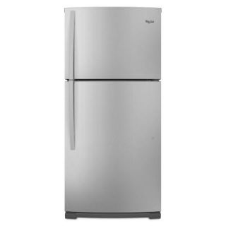 Whirlpool 18.9 cu. ft. Top Freezer Refrigerator in Mono Satina Steel WRT359SFYF