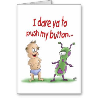 Cartoon Cards Push My Button