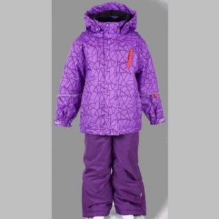 Color Kids.Ski Anzug, Schneeanzug, Jussi Ski Set violet Gr.12 152: Bekleidung