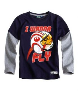 Angry Birds Star Wars Kinder Longsleeve Shirt, marine, Gr. 152: Bekleidung