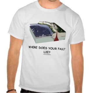 Where Does You Fault Lie? (Geology Humor) Tshirt