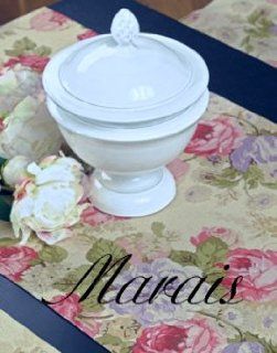 "MARAIS" (14) Roses Edle Tischdecke rund 170 cmmit 62% Leinen sander TABLE + HOME: Küche & Haushalt