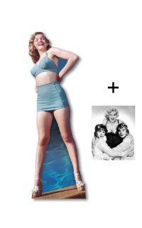Marilyn Monroe Tragen Blue Bikini   Lebensgrosse Pappfiguren / Stehplatzinhaber / Aufsteller   Enthält 8X10" (25X20Cm) Starfoto   #169: Spielzeug