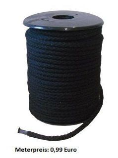 Bondage Seil 8mm Baumwolle in Schwarz Seil Fesseln ab 1 Meter  Grundpreis: 0,99Euro/Meter: Drogerie & Körperpflege