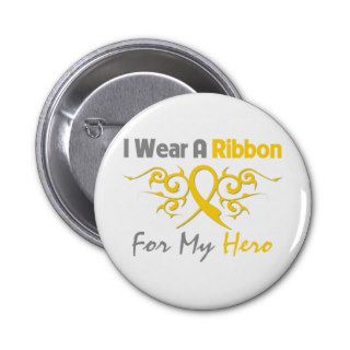 COPD Tribal Deco Ribbon Hero Pin