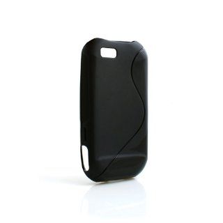 Black TPU Silicone Case Cover Skin for Motorola Titanium: Cell Phones & Accessories