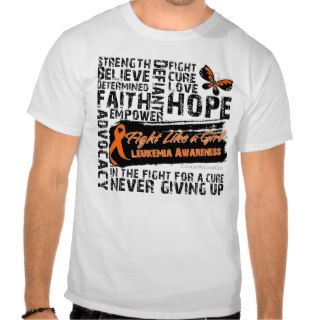 Collage of Words   Leukemia T Shirts