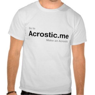 Acrostic Poem 50% donated to persecuted Christians T shirt